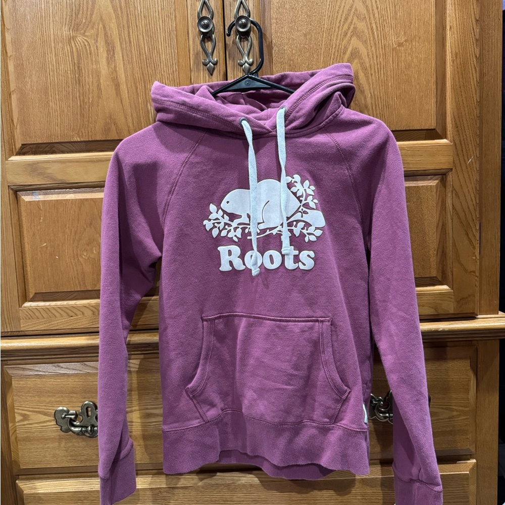 Roots Maroon Hoodie with White Accents